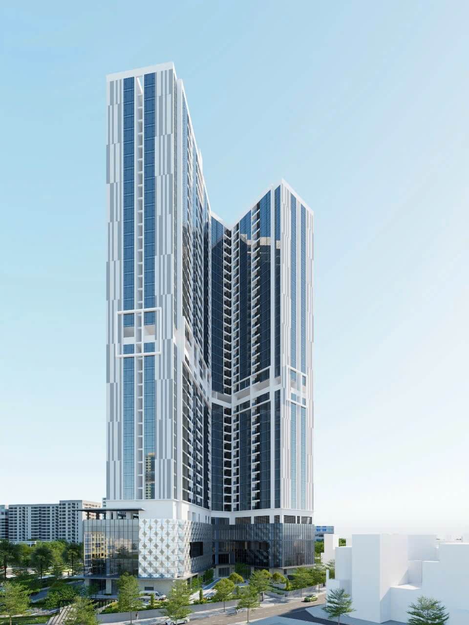 Phối cảnh 3D dự án Kepler Tower Tháp HH-02.