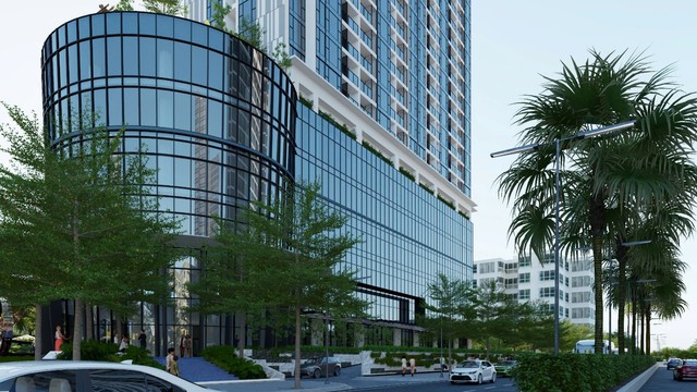 Phối cảnh 7 tầng thương mại tại Kepler Tower HH-01.